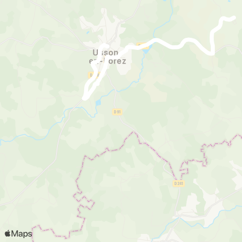 ARA Cars Région Loire Usson-en-Forez - Usson-en-Forez map