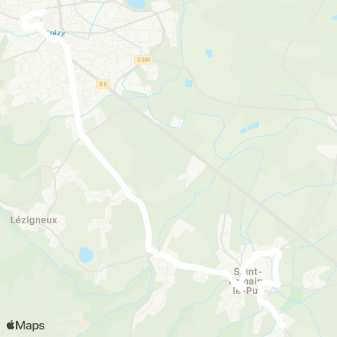 ARA Cars Région Loire Saint-Romain-le-Puy - Montbrison map