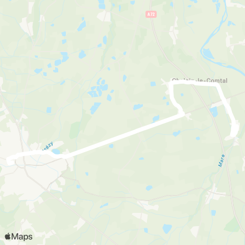 ARA Cars Région Loire Boisset-les-Montrond - Montbrison map