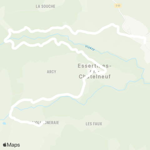 ARA Cars Région Loire Essertines-en-Chatelneuf - Essertines-en-Chatelneuf map