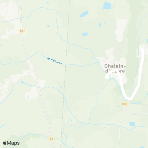 ARA Cars Région Loire Saint-Paul-d'Uzore - Chalain-d'Uzore map