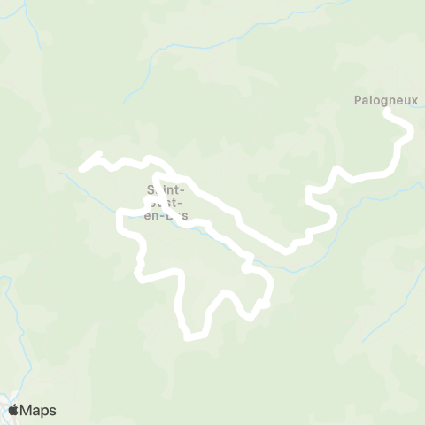 ARA Cars Région Loire Palogneux - Saint-Just-en-Bas map