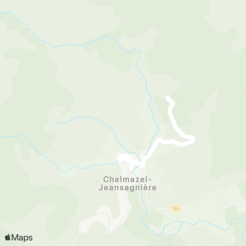 ARA Cars Région Loire Chalmazel - Chalmazel map