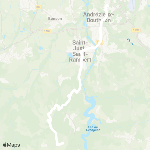 ARA Cars Région Loire Chambles - Andrézieux-Bouthéon map