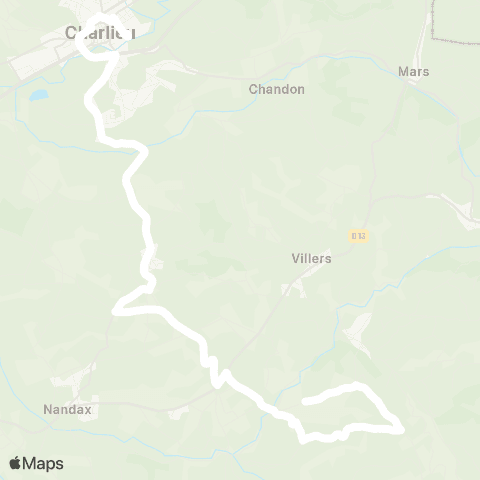 ARA Cars Région Loire Boyer - Charlieu map