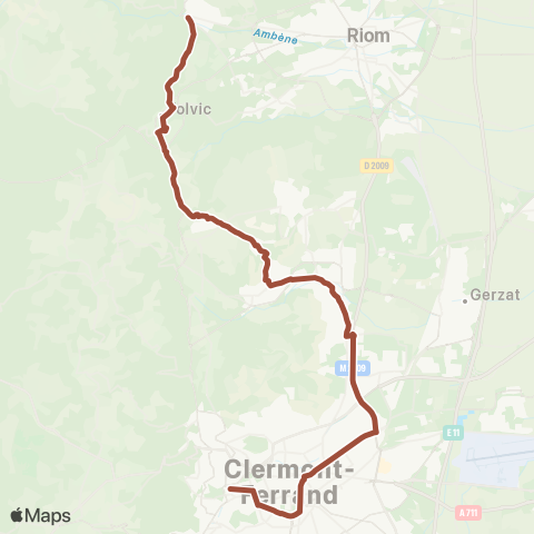 ARA Cars Région Puy-de-Dôme Enval - Volvic - Clermont-Ferrand map