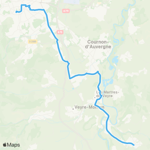 ARA Cars Région Puy-de-Dôme Vic-le-Comté - Clermont-Ferrand map