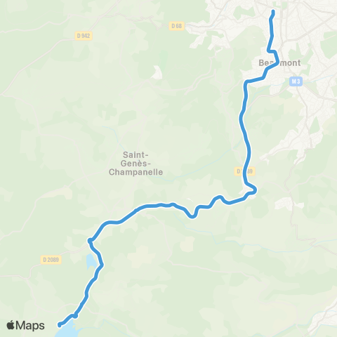 ARA Cars Région Puy-de-Dôme Clermont-Ferrand - Aydat Base nautique map