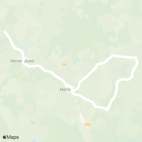 ARA Cars Région Puy-de-Dôme Puy St Gulmier-École Verneugheol-École Herment Rpi map