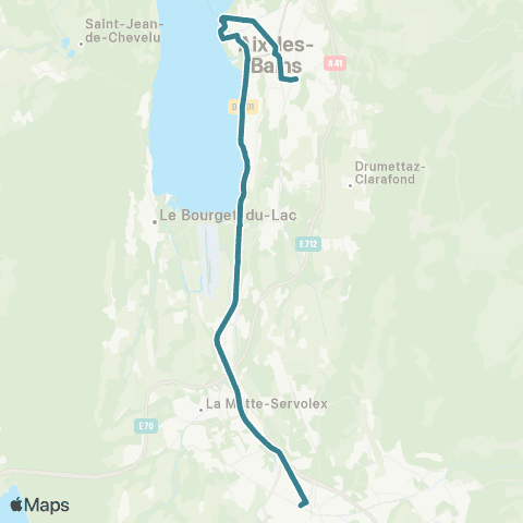 ARA Cars Région Savoie Chambéry < > Aix les Bains map