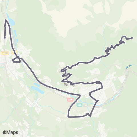 ARA Cars Région Haute-Savoie Sallanches - Passy map