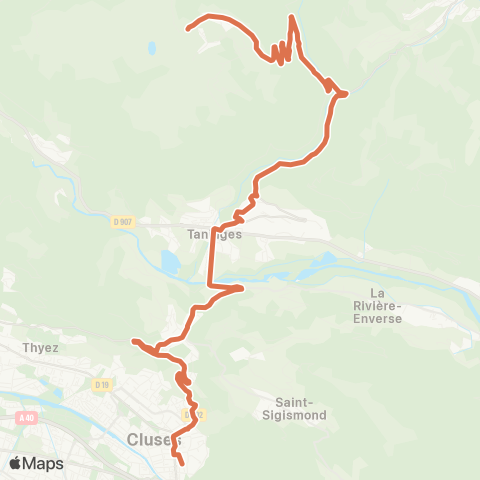 ARA Cars Région Haute-Savoie Cluses - Taninges - Praz-de-Lys map
