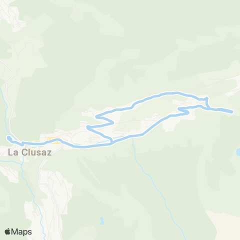 Aravis Bus Le Bossonnet - Balme map
