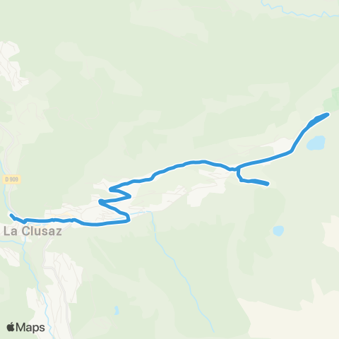 Aravis Bus Le Bossonnet - La Grallière - Les Confins map