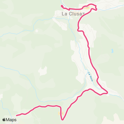 Aravis Bus Lourdes - Col de Merdassier (par Croix Fry) map