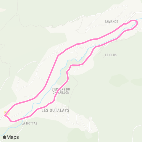 Aravis Bus Le Chinaillon Office de tourisme - Le Charmieux map