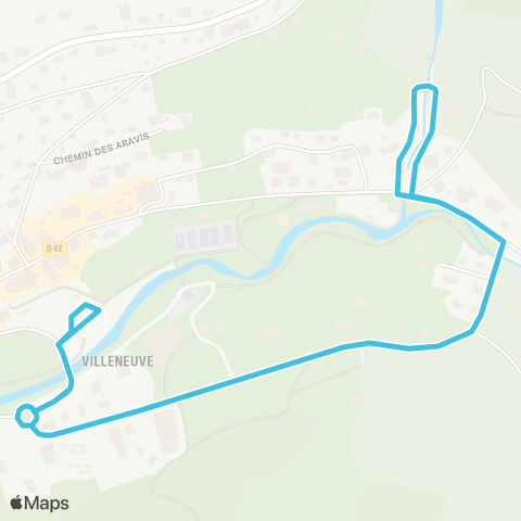 Aravis Bus Gare rout. - Patinoire - Télécabines Rosay/Joyère map