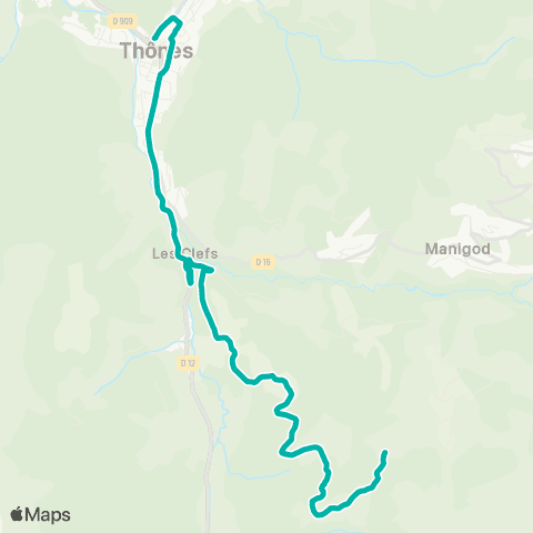 Aravis Bus Navette Col Plan Bois map
