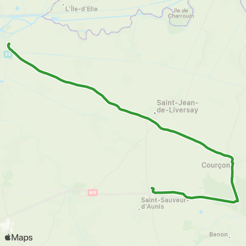 Ariane Ferrières - Courçon - St-Jean-de-Liversay - Marans map