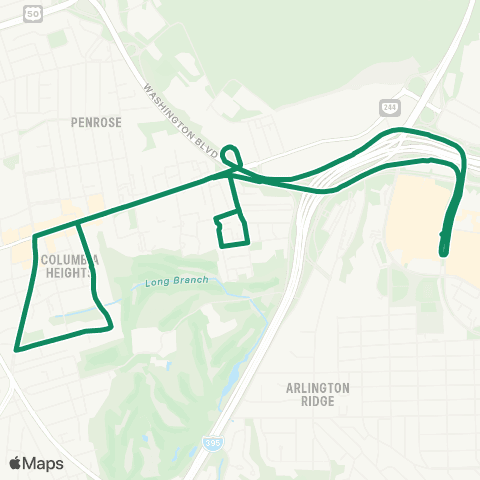 ART Arlington Vlg-Arlington Vw-Pent map