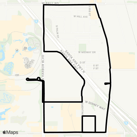 ART 07 Clementine / 08 Hotel Circle map