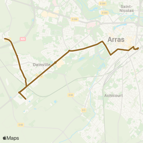 Artis Ligne 4 TAD map