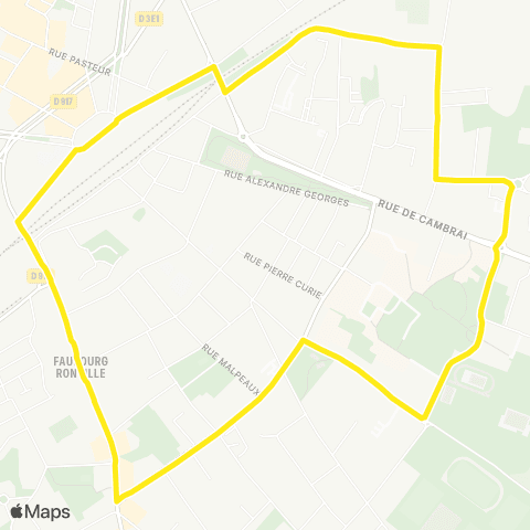 Artis Sud map