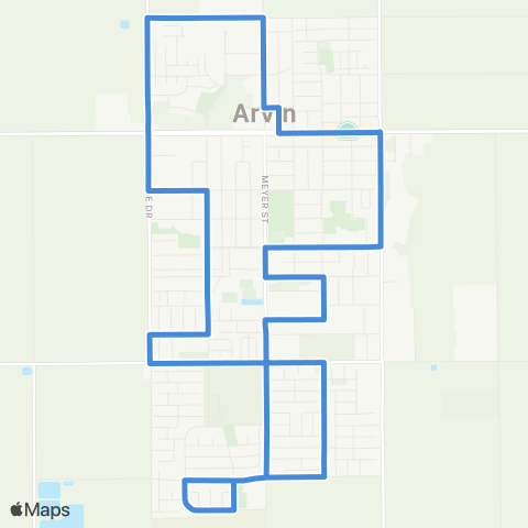 Arvin Transit Local map