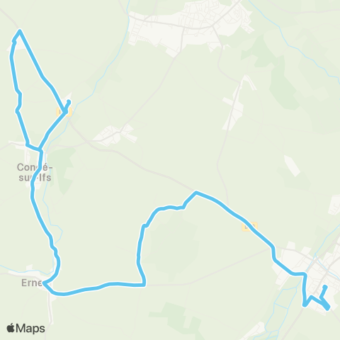 Astrobus Vieux Fumé - Saint-Pierre-sur-Dives map