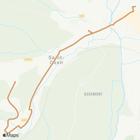 Astrobus Saint-Désir - Lisieux map