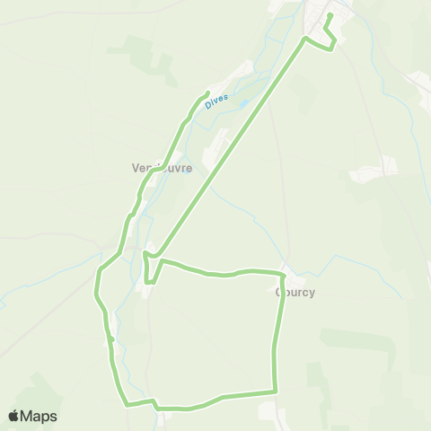 Astrobus Grisy - Saint-Pierre-sur-Dives map