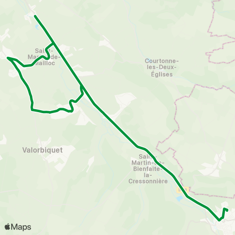 Astrobus St Pierre de Mailloc - Orbec map