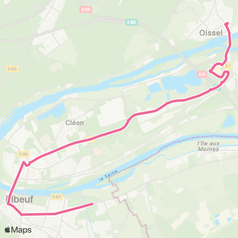 Astuce Z.I. l'Oison Pôle multimodal d'Oissel map