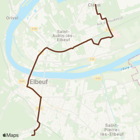 Astuce Parc Saint-Cyr Mairie de Cléon map