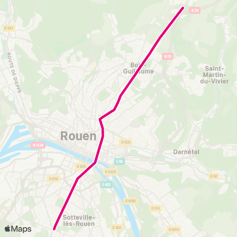 FAST Plaine de la Ronce <> Stade Diochon map
