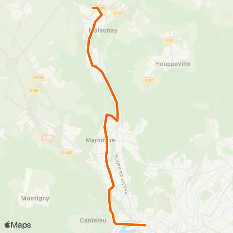 FAST Hameau de Frévaux <> Mont-Riboudet map