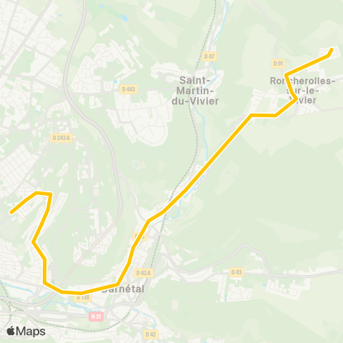 Astuce Scolaires Bois Breton <> Lycée Flaubert map