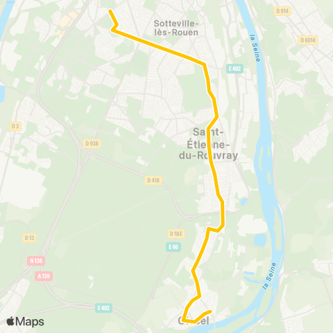 Astuce Scolaires Pôle multimodal-Cotoni <> Lycée des Bruyères / Lycée Élisa Lemonnier map