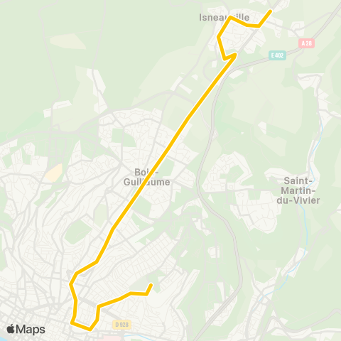 Astuce Scolaires Petit Pont <> Lycée Flaubert map