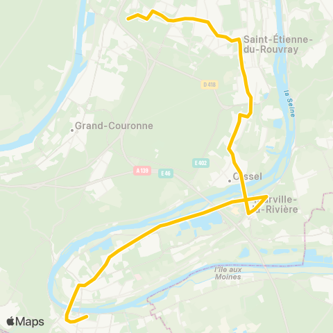 Astuce Scolaires Pôle multimodal-Cotoni / Champ de foire <> Lycée Val de Seine map