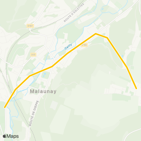Astuce Scolaires Hameau Saint-Maurice <> Collège Jean Zay map
