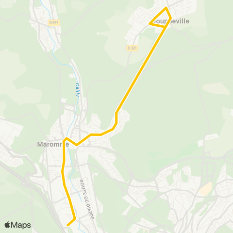 Astuce Scolaires Place du Vivier <> Lycée du Cailly map