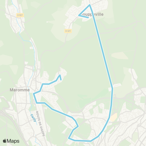 Astuce Longs Vallons <> Place du Vivier map