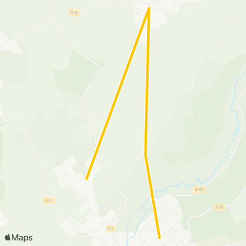 Astuce Scolaires Le Maupas - Ferme du Tronc <> Collège Gustave Flaubert map