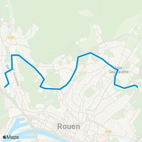 FAST Lycée du Cailly <> Tamarelle map