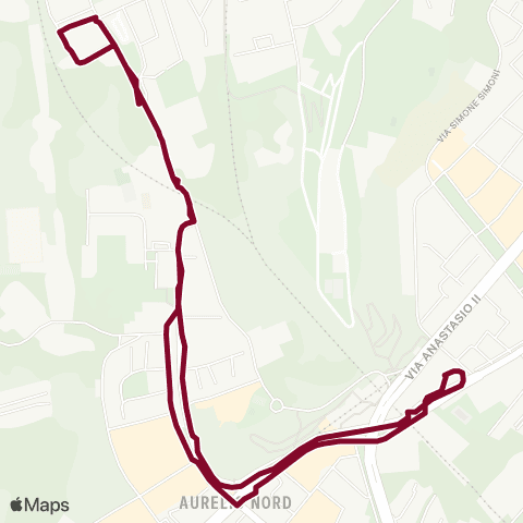 ATAC Linea 495l map