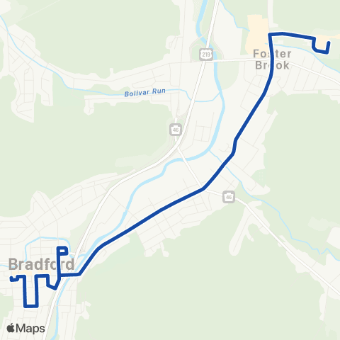 ATA Bradford Blue map