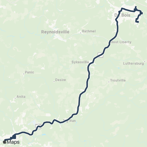 ATA Punxsy-DuBois map