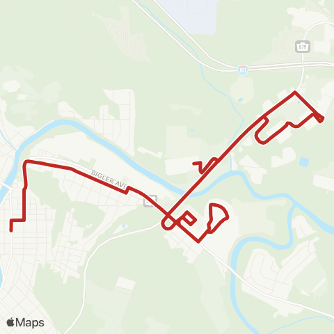 ATA Clearfield Red map