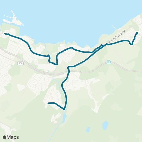 AtB Ranheim - Være - Vikåsen / Markapl map